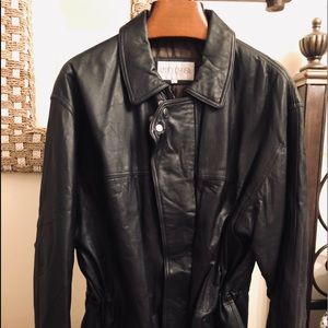 Men’s leather coat